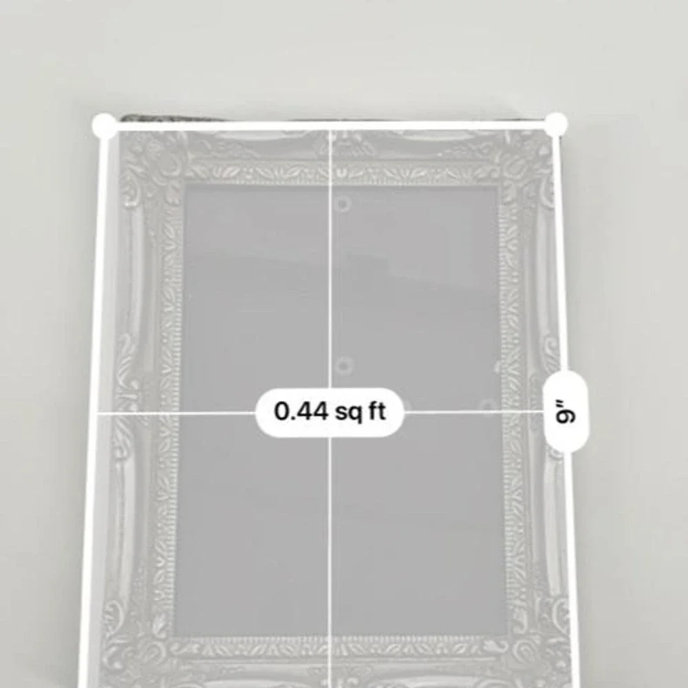 Ornate Silver Picture Frame Floral Scrollwork Vintage Style Tabletop Wall 9